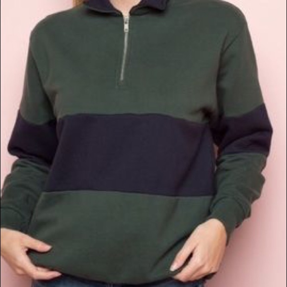 brandy melville quarter zip
